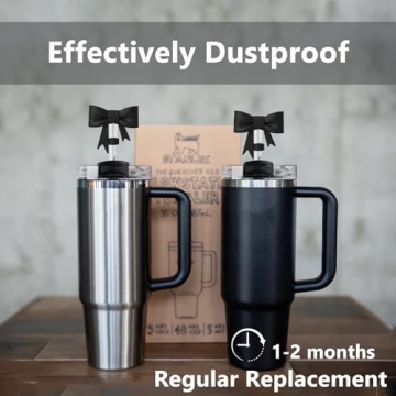 Cute Bow Straw Covers for Stanley Tumblers - YAYAYOUNG