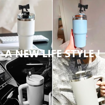 Cute Bow Straw Covers for Stanley Tumblers - YAYAYOUNG