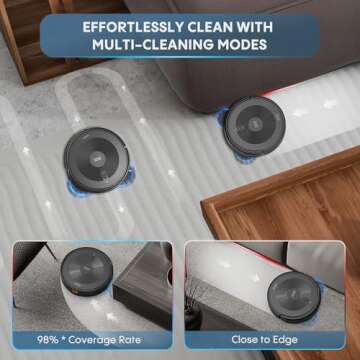 Robot Vacuum and Mop: 2-In-1 Robot Vacuum Cleaner 2500Pa Strong Suction & Tangle-Free & Alexa/APP Control & Schedule Cleaning, Self-Charging Robotic Vacuum for Pet Hair, Hard Floor, Carpet Vacuuming