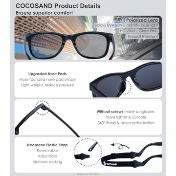 COCOSAND Baby Sunglasses with Polarized UV Protection