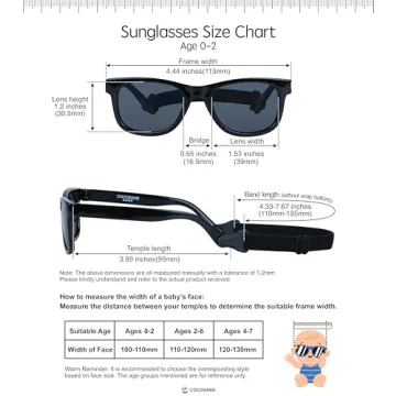 COCOSAND Baby Sunglasses with Polarized UV Protection