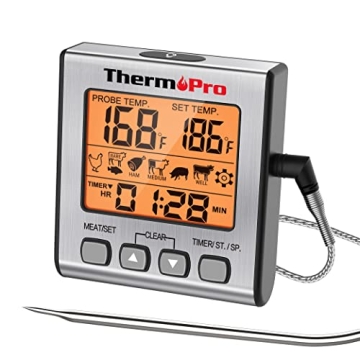 ThermoPro TP16S Meat Thermometer for Grilling & Cooking
