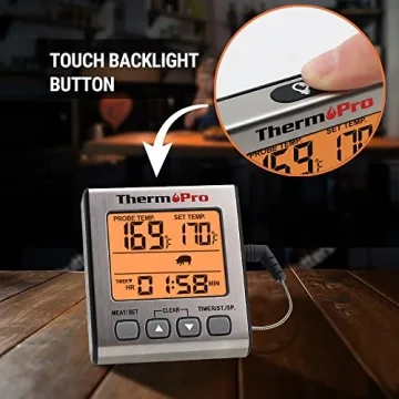 ThermoPro TP16S Meat Thermometer for Grilling & Cooking