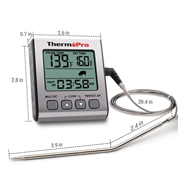 ThermoPro TP16S Meat Thermometer for Grilling & Cooking