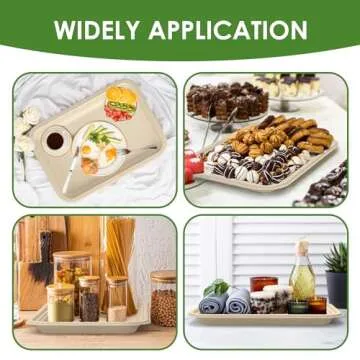 FEHHTO 50 Pack Biodegradable Food Trays - Heavy Duty 14 Inch