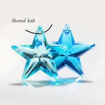 Colorful Plastic Stars - 160pcs Gemstones for Crafts