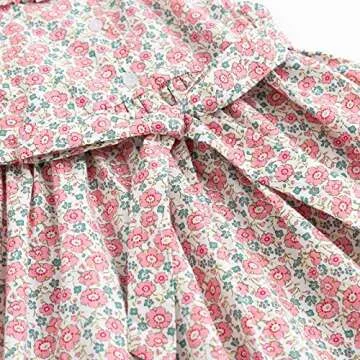 Simplee Kids Baby Girls’ Vintage Floral Smocked Dress
