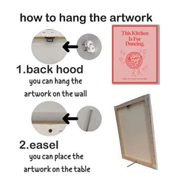 KEUSPI Kitchen Wall Art - 70s Funky Canvas Decor