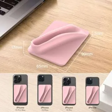 DOB SECHS Silicone Lip Holder for Lipstick On Your Phone
