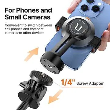 ULANZI Magnetic Cell Phone Tripod; Compatible with MagSafe
