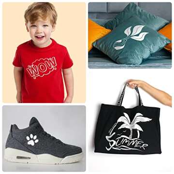 VinylRus Heat Transfer Vinyl 12” x 20ft - Easy to Cut & Weed for Custom Shirts