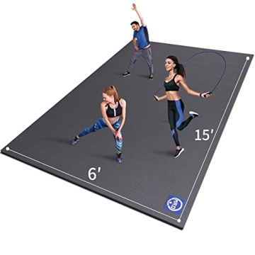 MRO Extra Large Exercise Mat - Non-Slip, Durable 7mm Thick Gym Flooring