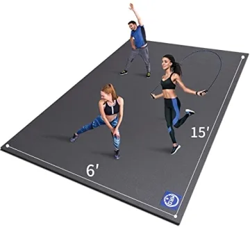 MRO Extra Large Exercise Mat - Non-Slip, Durable 7mm Thick Gym Flooring