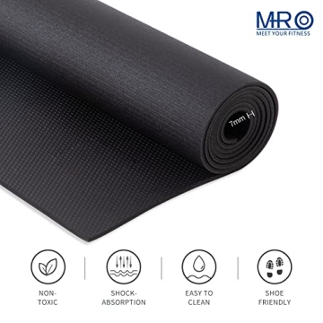 MRO Extra Large Non-Slip Exercise Mat for Home Gym
