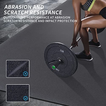 MRO Extra Large Non-Slip Exercise Mat for Home Gym