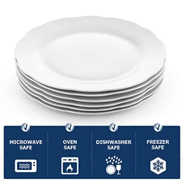 Stylish Y YHY Ceramic Dinner Plates Set - 10.6 Inch