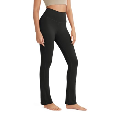 ODODOS Cloud Feeling Straight Leg Pants with Back Pocket for Women, High Waist Casual Lounge Yoga Pa...