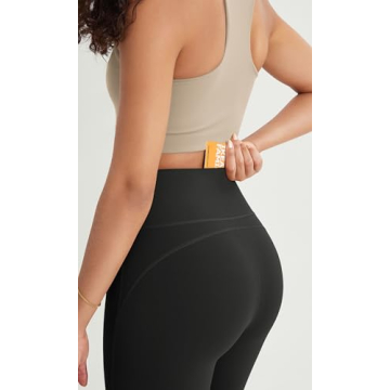 ODODOS Cloud Feeling Straight Leg Pants with Back Pocket for Women, High Waist Casual Lounge Yoga Pants, 30" Inseam, Black, Medium