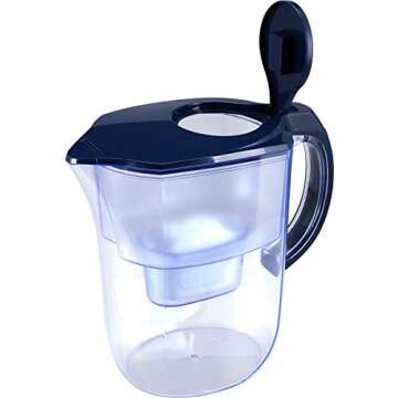 Ehm Ultra Premium Alkaline Water Filter Pitcher - 3.8L, Activated Carbon Filter- BPA Free, Healthy, ...