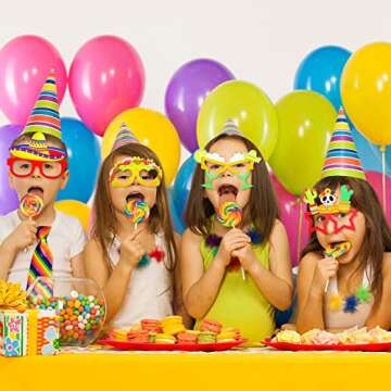 Honoson Fiesta Paper Eyeglasses for Fun Parties and Events