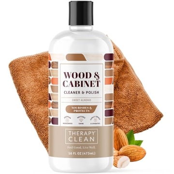 Therapy Wood Polish Bundle with Microfiber 16 oz. - Wood Furniture Polish, Best Wood Furniture Clean...