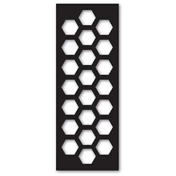 Makeup Swatch Sticker Stencils, 6 Pack of Vinyl Swatch Stencils, Makeup Artist Supply, Beauty Supply