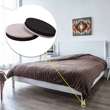 24 PCS Felt Furniture Movers Sliders for Smooth Moves