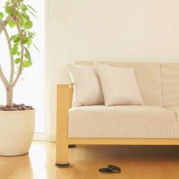 24 PCS Felt Furniture Movers Sliders for Smooth Moves