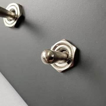 ARUASTUDIO Retro Interior Light Switch Set - Stylish 15A Toggle Switch for Homes and Offices