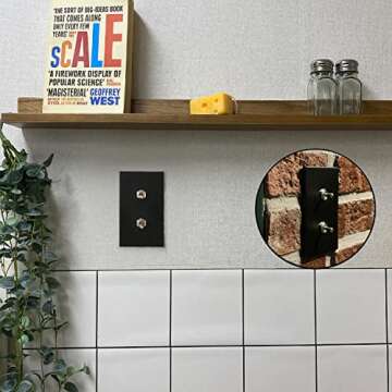 ARUASTUDIO Retro Toggle Switch Set with Plate - 15A Quality