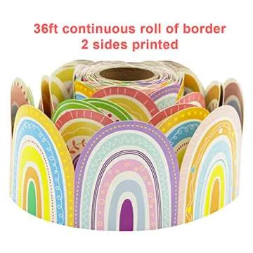 Boho Rainbow Bulletin Border Trim 36ft for Classrooms