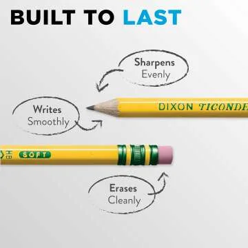 Ticonderoga Pre-Sharpened #2 HB Pencils, 18 Count