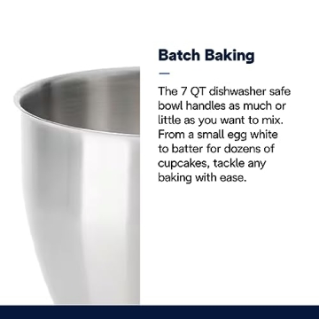 Kenwood Chef Titanium Kitchen Mixer - 800W Power & 7-Qt Capacity