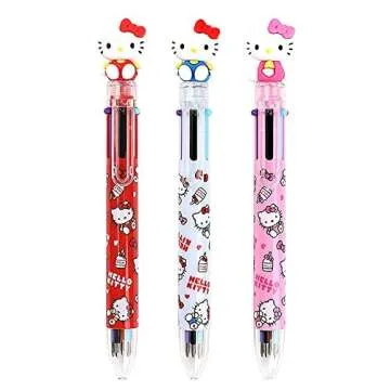Hello Kitty 0.7mm 6-Color Ballpoint Pen - Cute & Fun