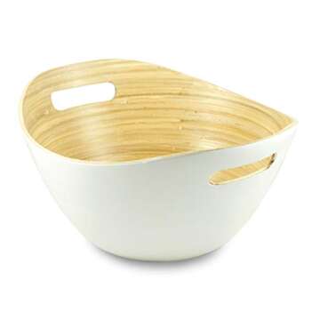 Purelite Modern Scandinavian Style Designer Salad and Fruit Bowl with Matching Salad Serving Set Mad...