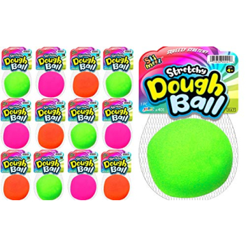 Squishy Dough Ball Stress Relief Toy Neon Colors