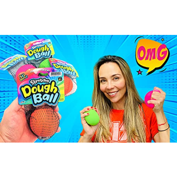 Squishy Dough Ball Stress Relief Toy Neon Colors