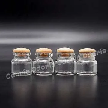 Odoria Mini Glass Jars Set for Dollhouse Decor