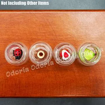 Odoria Mini Glass Jars Set for Dollhouse Decor