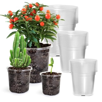 Bluepro 36 Clear Nursery Pots with Drainage Holes