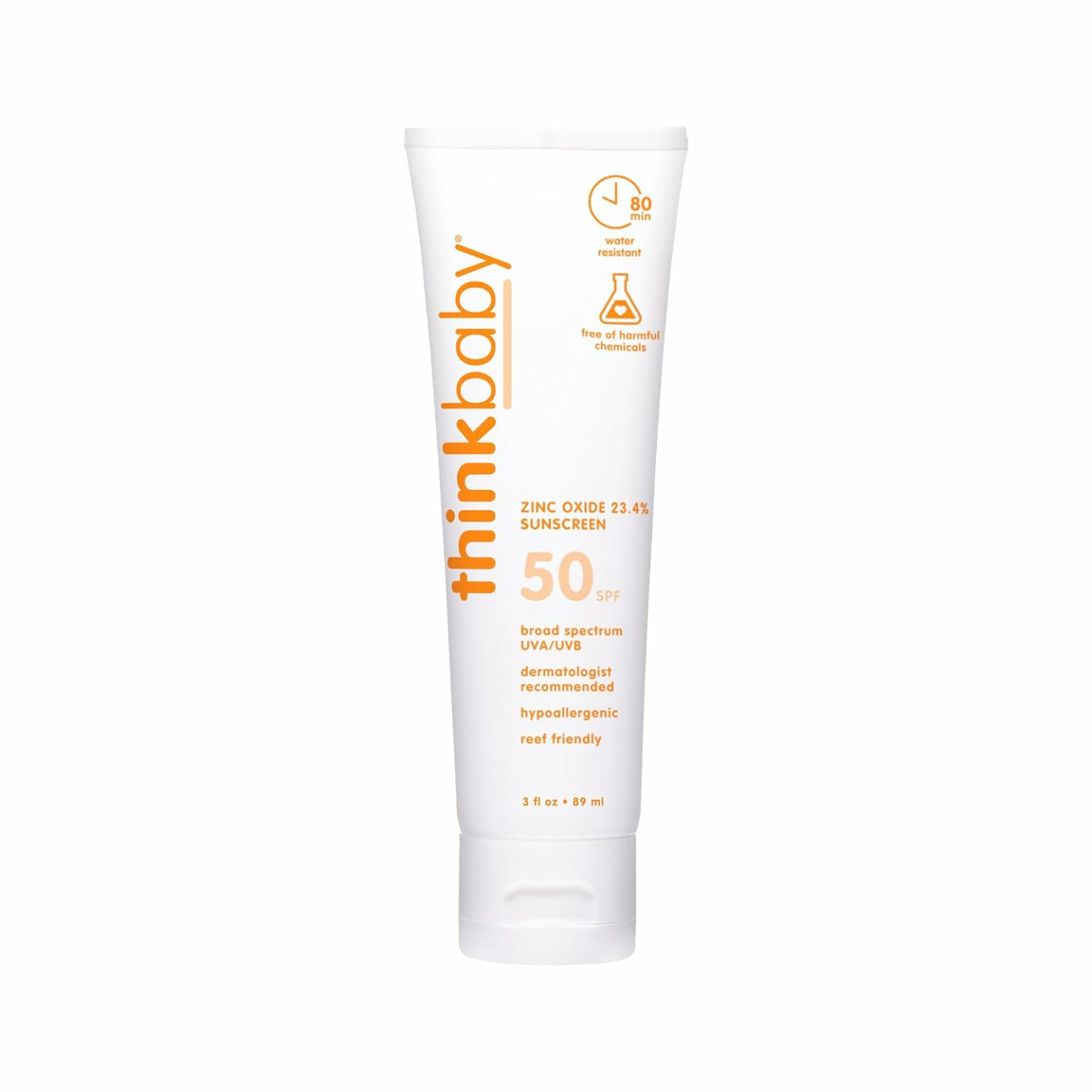 Thinkbaby SPF 50+ Safe Baby Mineral Sunscreen Lotion