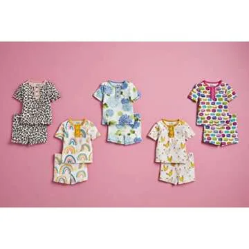 Mud Pie Girls Macaroon Pajama Set, 4 Toddler