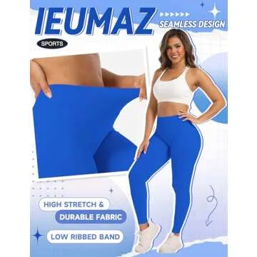 Ieumaz Scrunch Butt Lifting Leggings for Women Impact Gym Seamless Workout Leggings Mid Low Waist Tu...