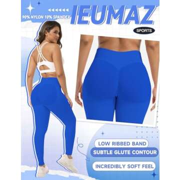 Ieumaz Women's Scrunch Butt Lifting Leggings for Gym