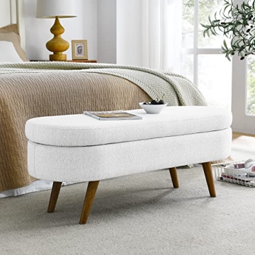 Deolme Storage Ottoman Bench – Modern Flip Top Entryway Bench