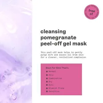 Freeman Facial Mask Variety Bundle for Skin Care, Peel-Off & Clay Facial Masks with Minerals, Pomegranate, Dead Sea, Cucumber, & Avocado, Skincare Essentials, Hydrating & Purifying, 4 Count