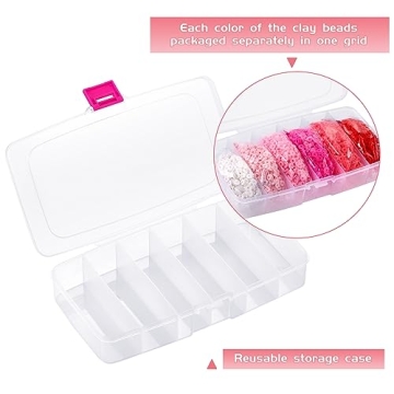 6000 Pcs Pink Clay Beads for Creative Jewelry Making