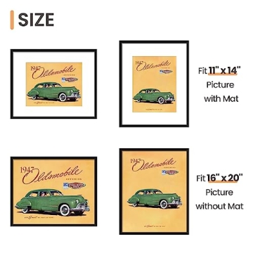 Upsimples 16x20 Picture Frame Set of 5 - Stylish Display