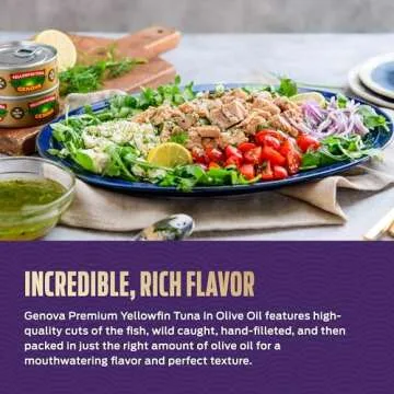 Genova Premium Yellowfin Tuna in Olive Oil - Pack of 8