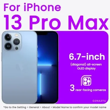 ORNARTO iPhone 13 Pro Max Liquid Silicone Case 6.7 inch